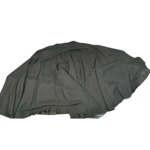 Vintage Maxie Night Line Skirt Black Sheer Satin Lined Soft Elegant Size 10 - Picture 11 of 11